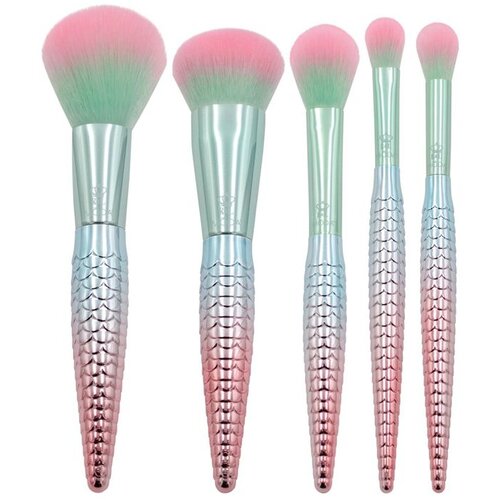  Set kozmetičkih četkica MÓDA MYTHICAL sa neseserom zeleno-roze Cene