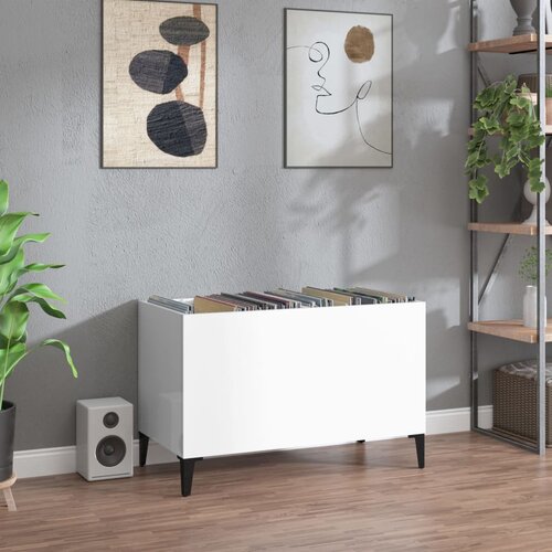 Ormarić za ploče sjajni bijeli 74,5x38x48 cm konstruirano drvo Cijene