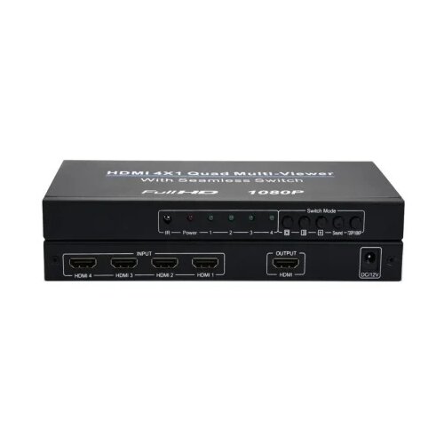 Kettz mq-k400 1080p hdmi 4x1 quad multi-viewer ( 101-80 ) Slike