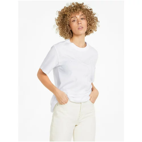 Puma White Women's T-Shirt with Her Print - Women