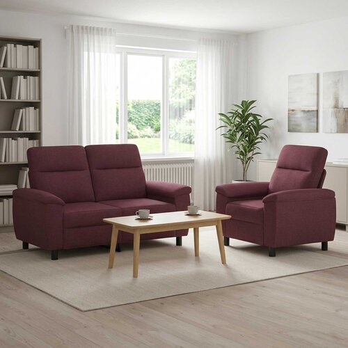  Set sofe 2 pcs Ljubičasta Tkanina Cene