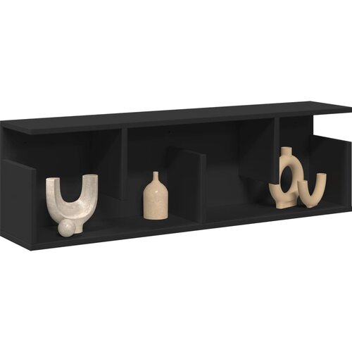  Zidni ormarić crni 100x20x30 cm od konstruiranog drva Cijene