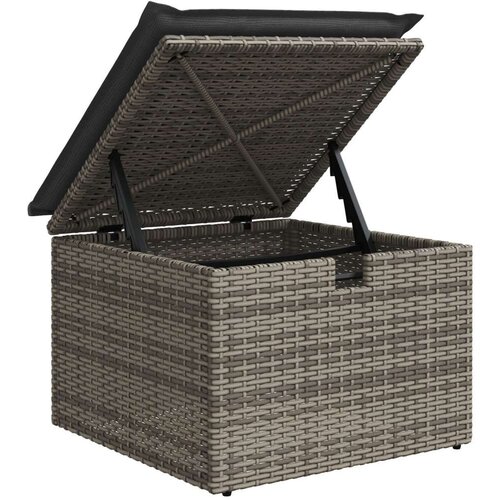 vidaXL 8-dijelni vrtni set sofa s jastučićima siva poli ratan Cene