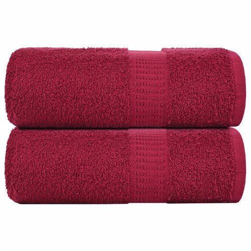 vidaXL Brisače za goste FROGN 2 kosa bordo 30x50 cm 360 g/m&sup2;, (5000307725) Cene