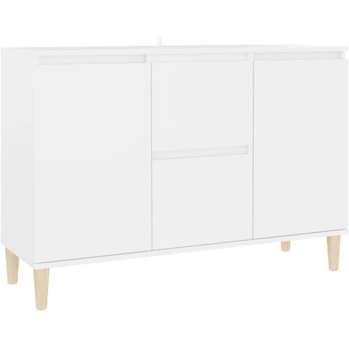 Maison Chic Komoda - Omarica - Miza z predali bela 101x35x70 cm inženirski les, (21673951) Cene