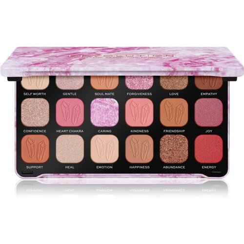 Makeup Revolution Crystal Aura Forever Flawless paleta sjenila za oči nijansa Rose Quartz 19,8 g Slike
