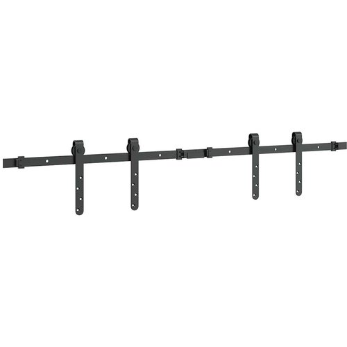  Komplet kliznih vrata ormarića 122 cm ugljični čelik Slike