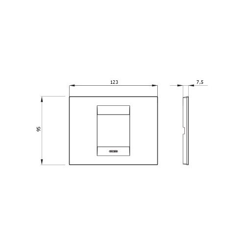 GEWISS geo dekorativna maska GW16402TB, chorus 2M siva Slike