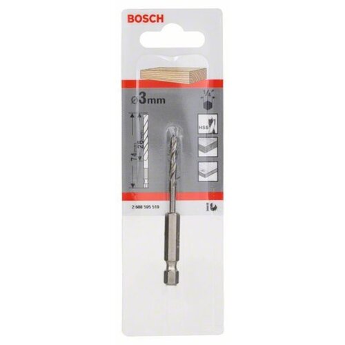 Bosch 2608595519 spiralna burgija za drvo, 1/4