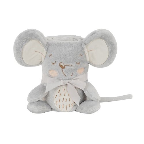 Kikka Boo bebi ćebence sa 3D vezom 75x100 Joyful Mice ( KKB50111 ) Slike