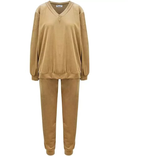 Pri Tracksuit set sweatshirt pants smooth velor Cene