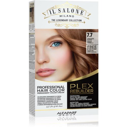 ALFAPARF MILANO Il Salone Milano Plex Rebuilder permanentna barva za lase odtenek 7.7 - Cinnamon Blonde 1 kos Slike