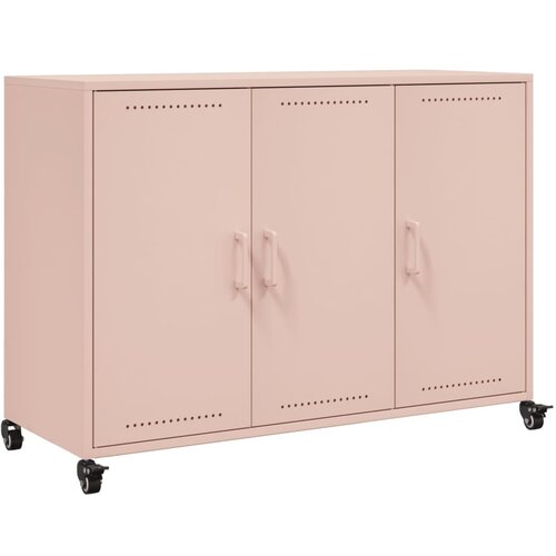 Maison Chic Komoda - Predalnik roza 100,5x39x72 cm jeklo, (21716021) Cene