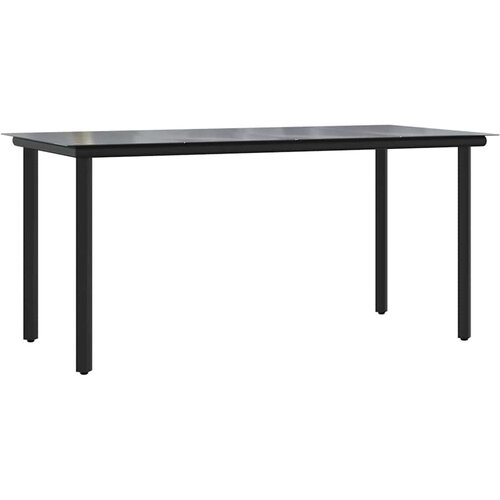  7-dijelni vrtni blagovaonski set s jastucima poliratan i staklo Smeđa 160 x 80 x 74 cm Slike