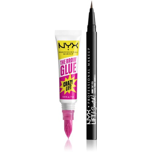 NYX Professional Makeup Brow Duo darilni set za obrvi odtenek 01 2 kos Slike