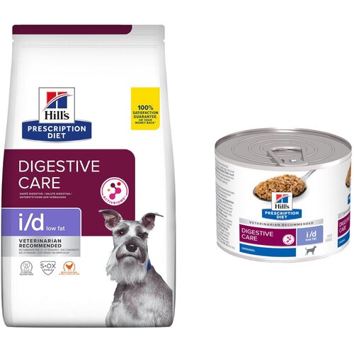 Hill’s Prescription Diet Digestive Care suha hrana + mokra hrana gratis! - i/d Low Fat Digestive Care piletina 6 kg Cijene
