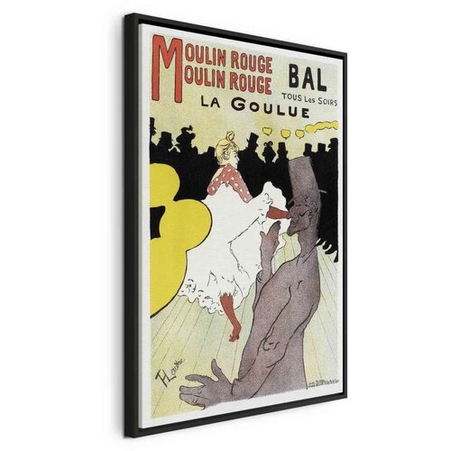  Slika - Henri de Toulouse-Lautrec – Moulin Rouge – La Goulue 40x60 U crnom drvenom okviru Cene