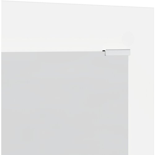 VidaXL Vje&amp;scaron;alica za kapute na zidu s pohranom s ogledalom Bijela 96 x 1.5 x 90 cm Slike