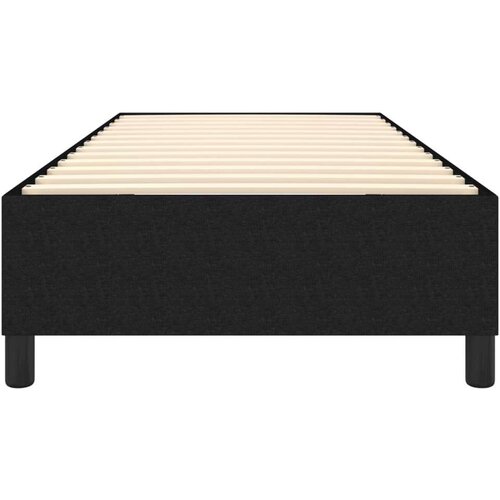 VidaXL okvir za krevet s oprugama crni 90x190 cm od tkanine Slike