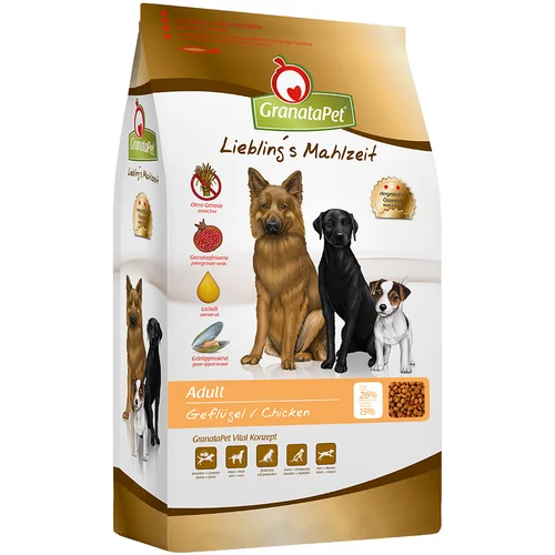 Granatapet Varčno pakiranje Liebling's Mahlzeit 2 x veliko pakiranje - Adult perutnina (2 x 10 kg)