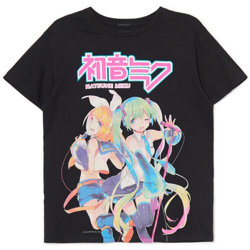 Cropp ženska majica kratkih rukava Hatsune Miku - Crna  2364S-99X Cijene
