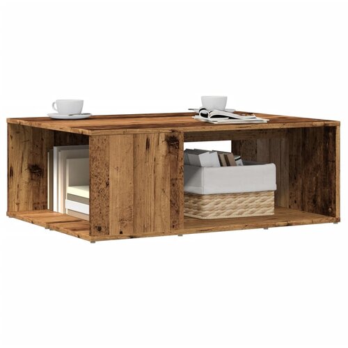 VidaXL Stol za kavu Staro drvo 90x67x33 cm Konstruirano drvo Slike