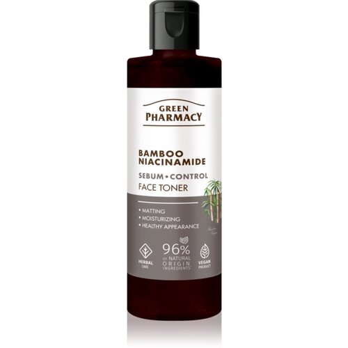 Green Pharmacy Bamboo &amp;amp; Niacinamide Face Toner aktivni tonik za mastno kožo 200 ml Slike