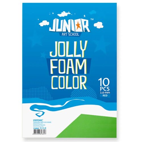 Junior jolly Color Foam, eva pena, A4, 10K, odaberite nijansu Zelena Slike