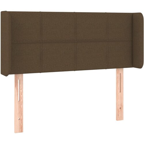 Maison Chic Vzglavna omarica - Nočna omarica - Posteljna omarica z u&scaron;esi temno rjavo 93x16x78/88 cm blago, (21712341) Cene