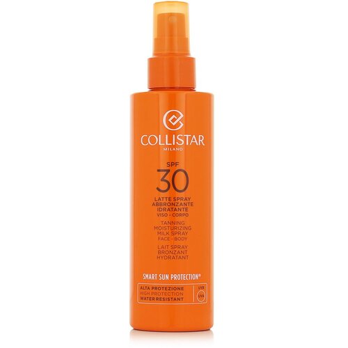 Collistar smart sun protection tanning moisturizing milk spray SPF30 sprej za za&scaron;čito pred soncem za telo in obraz 200 ml Cene