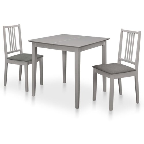  3-dijelni blagovaonski set od MDF-a sivi Slike