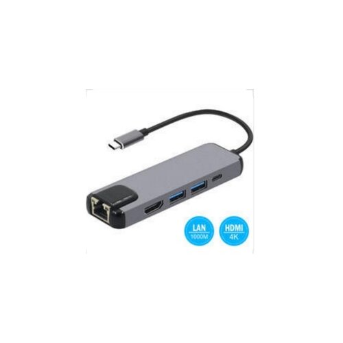Fast Asia Adapter-konvertor TIP-C na HDMI + 2xUSB 3.0 + TIP C + RJ45 Cene