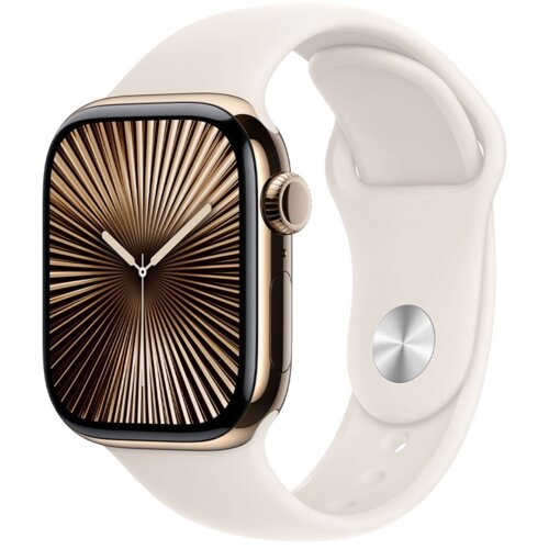Apple Watch Series 10 GPS + Cell. 46mm Gold TC, Starlight Sport Band - S/M, (MWYX3QCA) Cijene