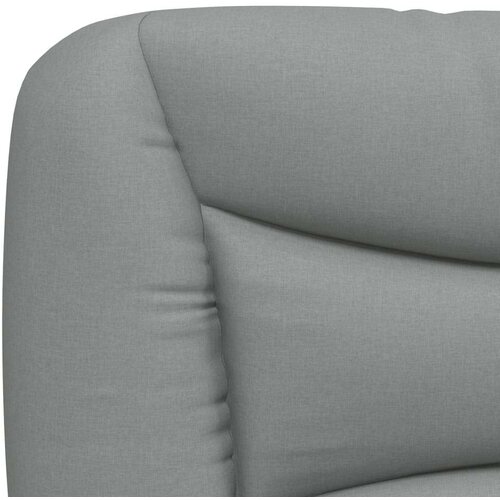 VidaXL jastuk za uzglavlje svjetlosivi 152 cm od tkanine - svjetlosiva 152 cm 1 Slike