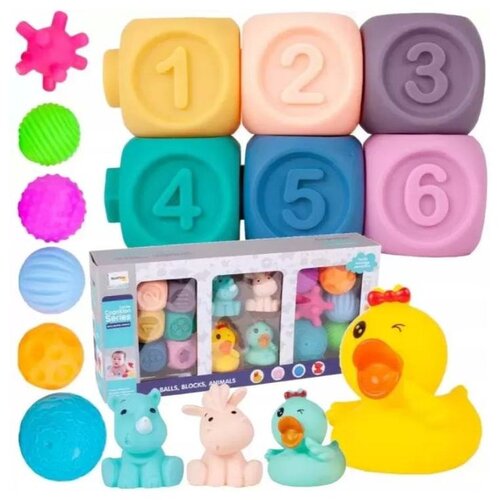  Set senzornih igračaka loptice, kocke, životinje Cijene