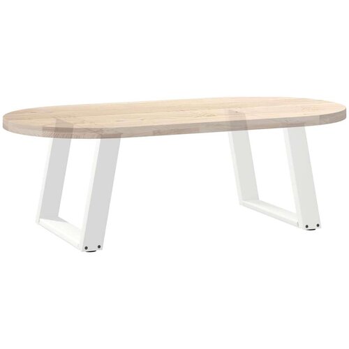  Noge za stolić U-oblika 2 kom bijele 50x(42-43) cm čelik Slike