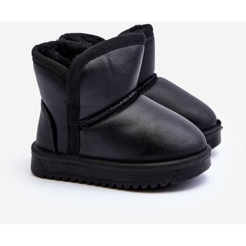 Kesi Children&amp;#039;s eco leather snow boots Husalta black Slike