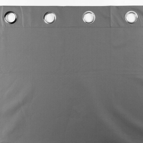 Douceur d int&amp;eacute;rieur Antracitno siva zavesa zatemnitvena iz mikrovlaken 140x260 cm Obscure &amp;ndash; Slike