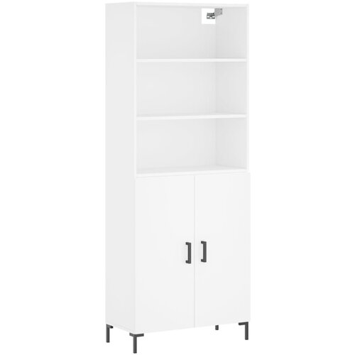 Maison Chic Visoka omara - Komoda - Predalnik bela 69,5x34x180 cm inženirski les, (21720570) Cene