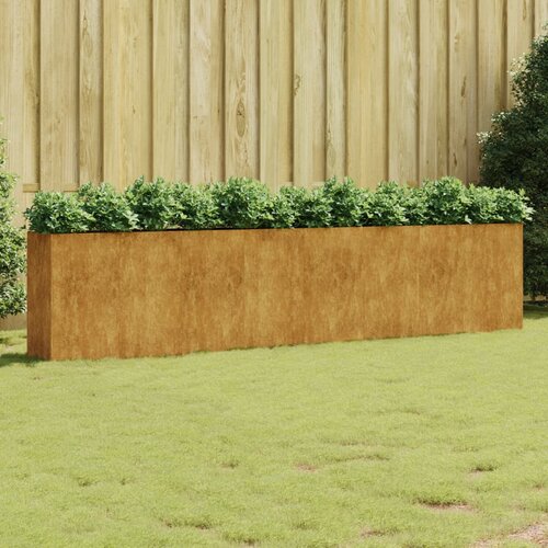 vidaXL Vrtna visoka greda 360x40x80 cm corten jeklo Cene