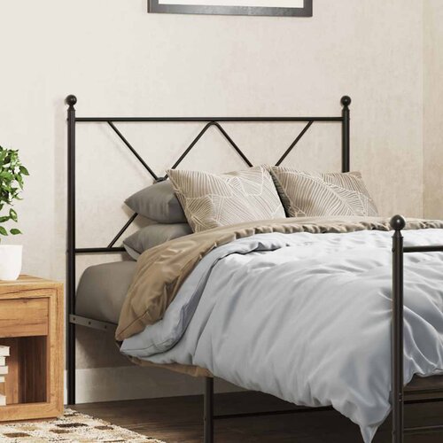 Metalno zamjensko uzglavlje crno 90 cm Slike
