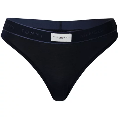 Tommy Hilfiger Underwear Tanga gaćice tamno plava / bijela