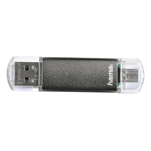 Hama Usb stick LAETA TWIN 2.0 32GB. 10MB/s, sivi Slike
