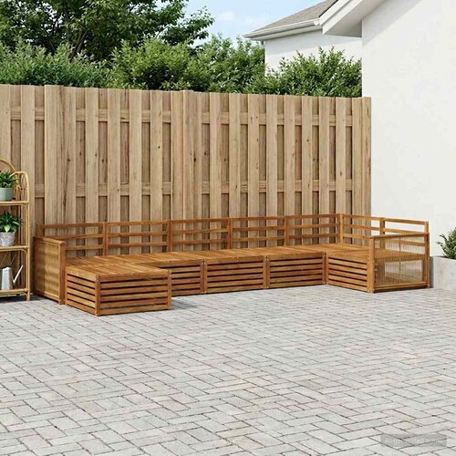  Set vanjskih sofa 7 kom. Prirodna Cijene