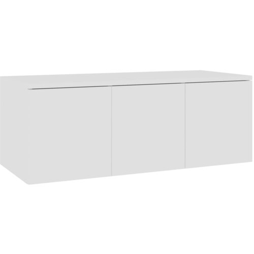 Maison Chic TV omarica - TV stojalo - Televizijska omarica bela 80x34x30 cm iverna plo&amp;scaron;ča, (21700040) Slike
