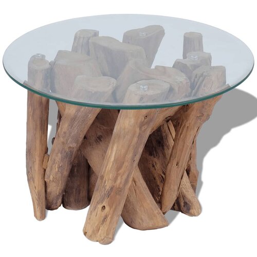  Stolić za Kavu Masivna Tikovina 60 cm Slike