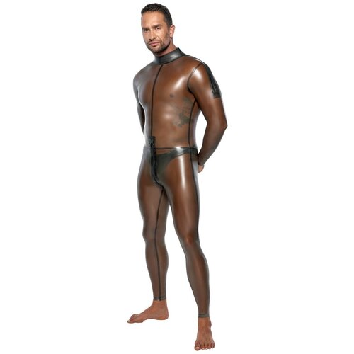 Latex Jumpsuit with Long Sleeves 2910454 Smoky Transparent XXL Slike