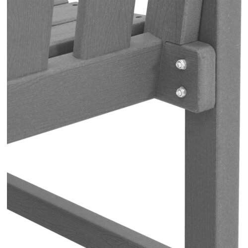 VidaXL vrtna klupa svjetlosiva 120 cm hdpe Slike