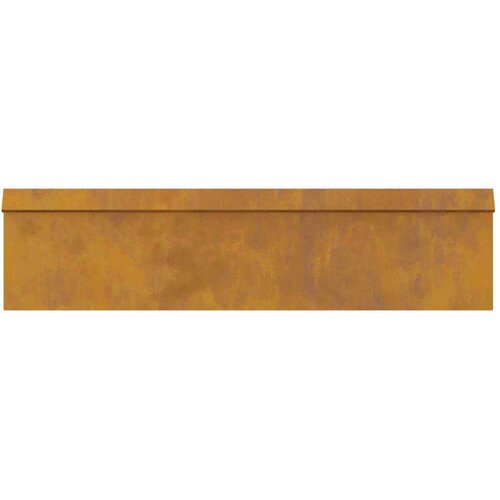 VidaXL Ograda protiv puževa 4 pcs Rđa 100 x 3,5 x 25 cm Slike