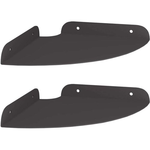  Ležeča polica s polico 2 pcs Črna 18 x 18 x 2 cm, (5000307423) Cene